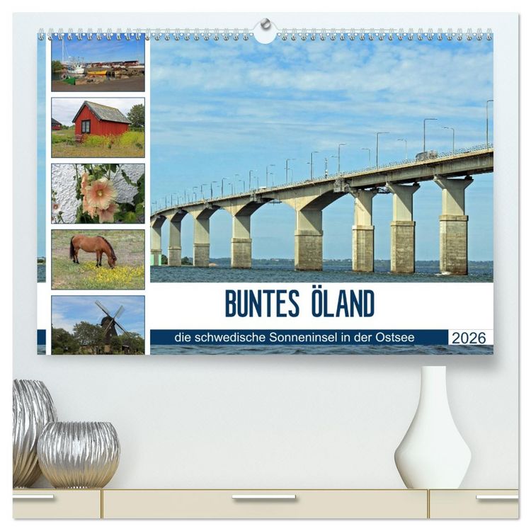 Produktbild: BUNTES &Ouml;LAND (hochwertiger Premium Wandkalender 2026 DIN A2 quer), Kunstdruck in Hochglanz