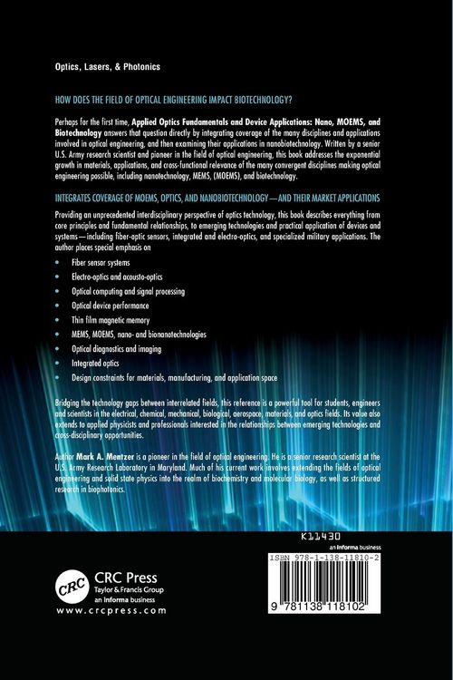 Produktbild: Applied Optics Fundamentals and Device Applications