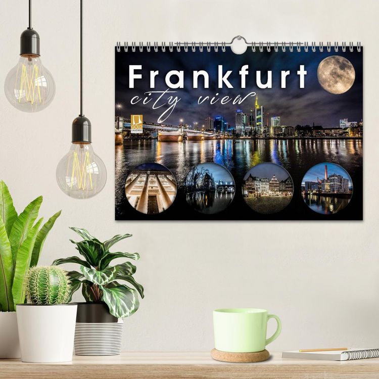 Produktbild: Frankfurt city view (Wandkalender 2026 DIN A4 quer), CALVENDO Monatskalender