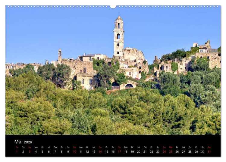 Produktbild: Ligurien - die italienische Riviera (Wandkalender 2026 DIN A2 quer), CALVENDO Monatskalender
