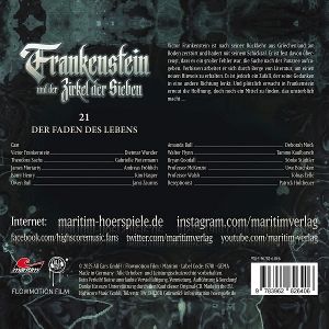 Produktbild: Frankenstein und der Zirkel der Sieben - Der Faden des Lebens, 1 Audio-CD