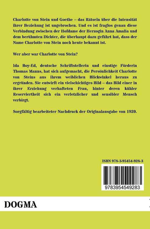 Produktbild: Das Martyrium der Charlotte von Stein