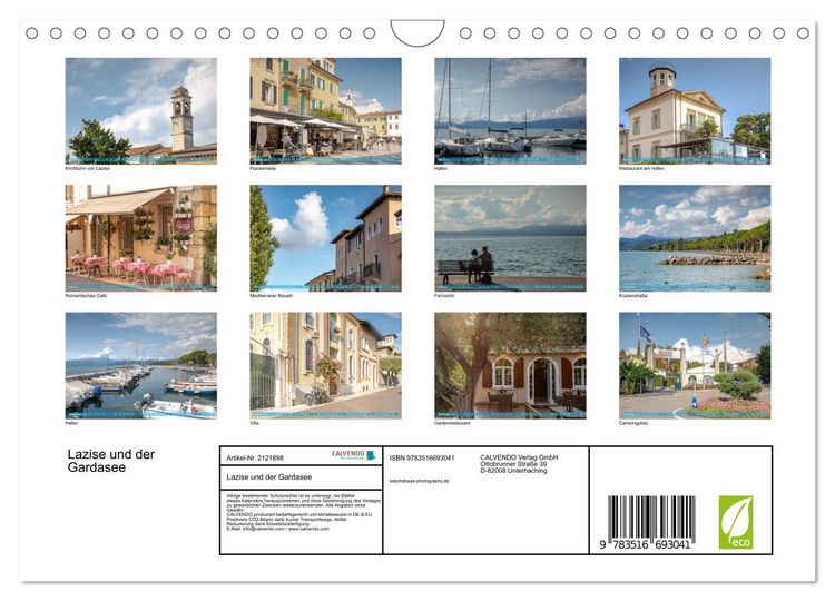 Produktbild: Lazise und der Gardasee (Wandkalender 2026 DIN A4 quer), CALVENDO Monatskalender