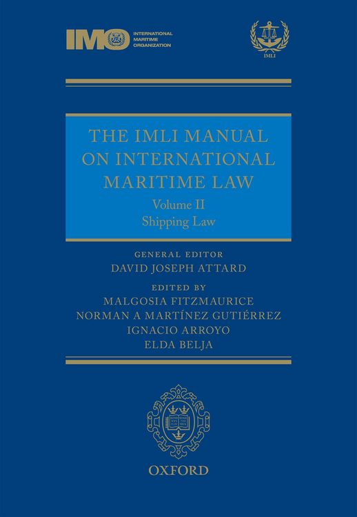Produktbild: The IMLI Manual on International Maritime Law Volume II Shipping Law