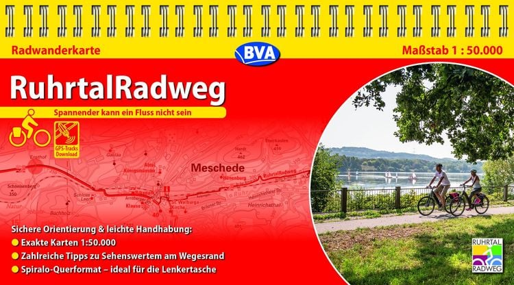 Produktbild: Kompakt-Spiralo BVA RuhrtalRadweg 1:50.000