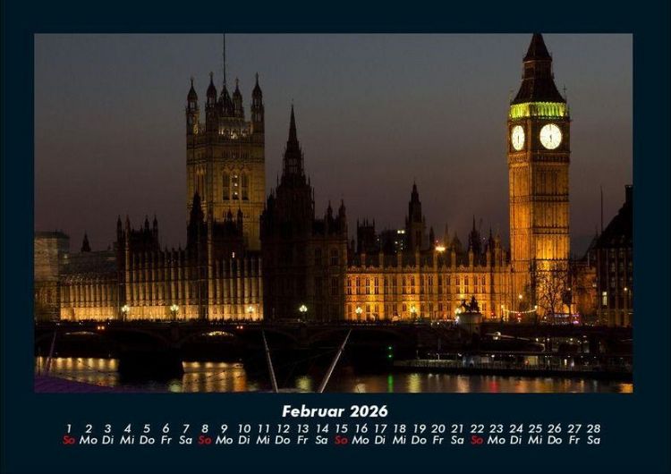 Produktbild: London 2026 Fotokalender DIN A4