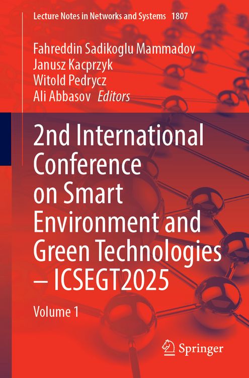 Produktbild: 2nd International Conference on Smart Environment and Green Technologies &ndash; ICSEGT2025