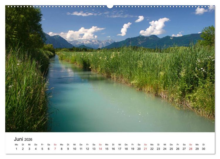 Produktbild: Berge und Seen rund um die Zugspitze (hochwertiger Premium Wandkalender 2026 DIN A2 quer), Kunstdruck in Hochglanz
