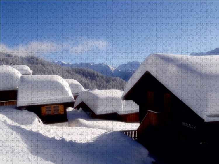 Produktbild: CALVENDO Puzzle Auf der Bettmeralp / Wallis 1000 Teile Lege-Gr&ouml;&szlig;e 64 x 48 cm Foto-Puzzle Bild von Susan Michel