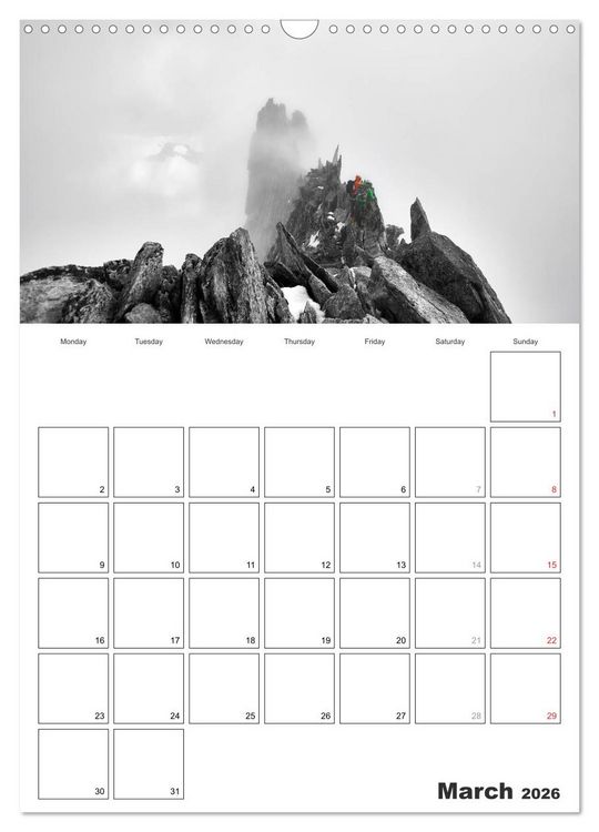 Produktbild: EXPLORING ALPS (Wall Calendar 2026 DIN A3 portrait), CALVENDO 12 Month Wall Calendar