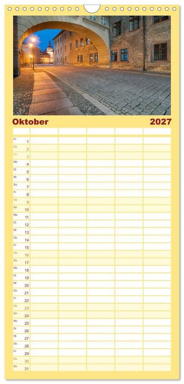 Produktbild: Familienplaner 2027 - Merseburg - Meine Domstadt an der Saale mit 5 Spalten (Wandkalender, 21 x 45 cm) CALVENDO