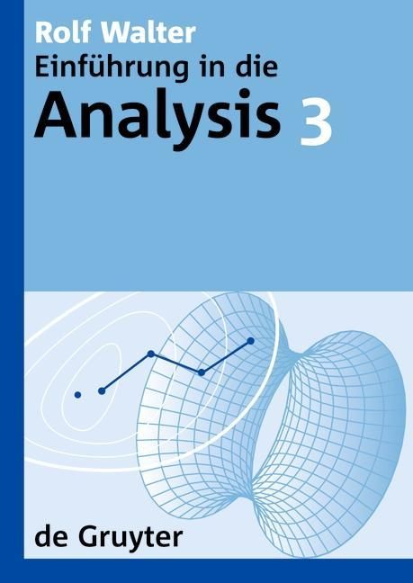 Produktbild: Rolf Walter: Einf&uuml;hrung in die Analysis. 3