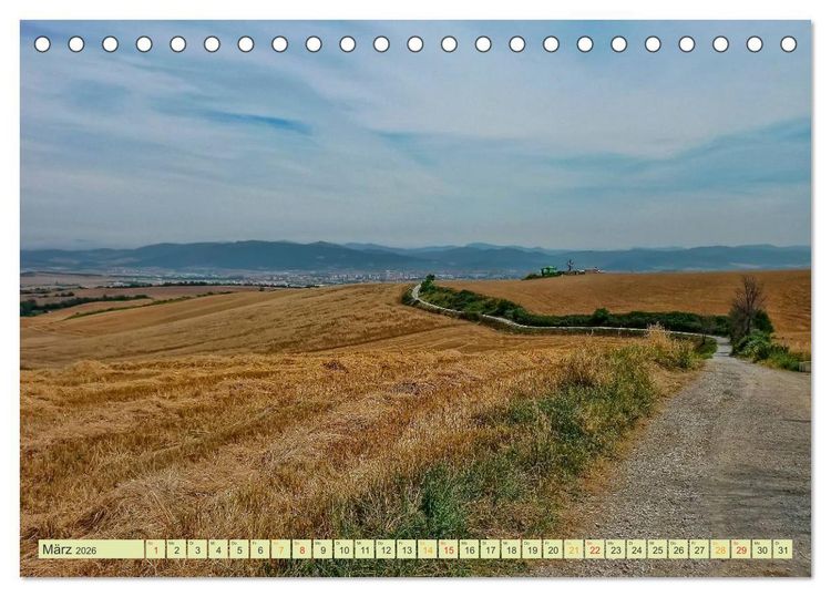 Produktbild: Jakobsweg - pilgern auf dem Camino de Santiago (Tischkalender 2026 DIN A5 quer), CALVENDO Monatskalender