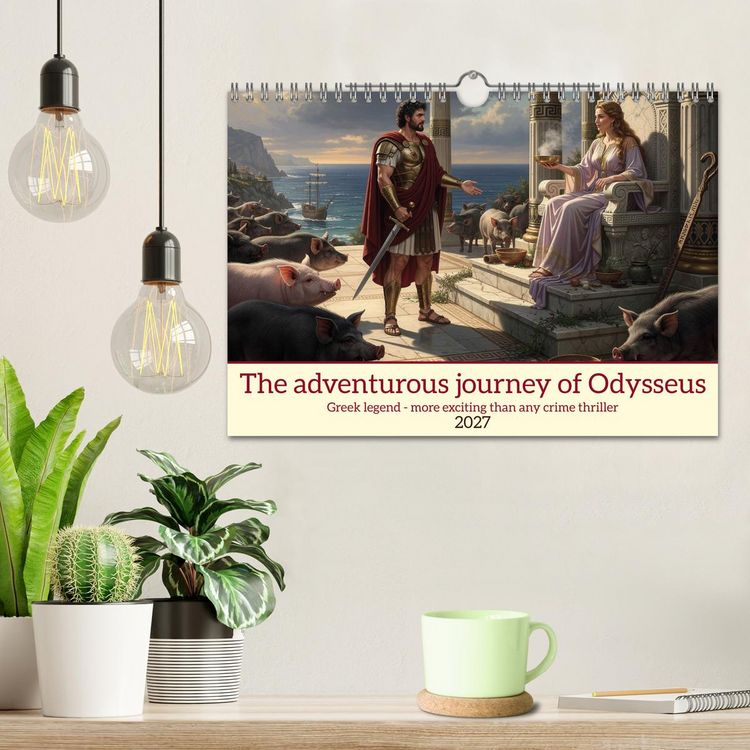 Produktbild: The adventurous journey of Odysseus (Wall Calendar 2027 DIN A4 landscape), CALVENDO 12 Month Wall Calendar