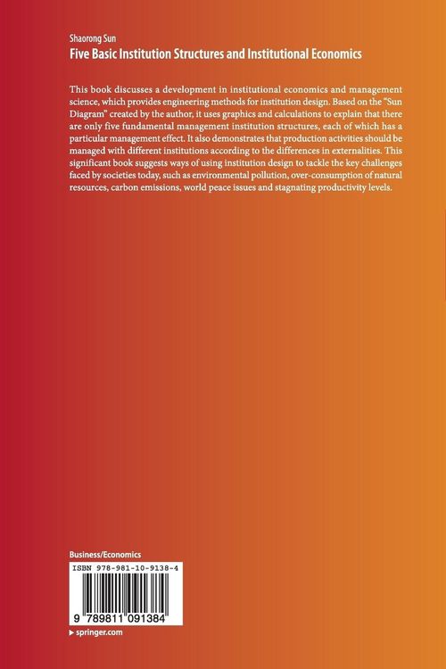 Produktbild: Five Basic Institution Structures and Institutional Economics