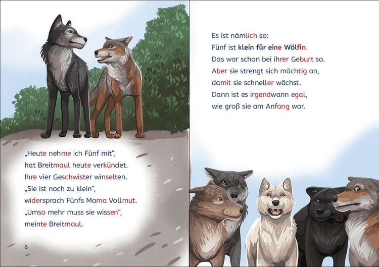 Produktbild: Lesel&ouml;wen 2. Klasse - Das geheime Leben der Tiere - Die wei&szlig;e W&ouml;lfin in Gefahr