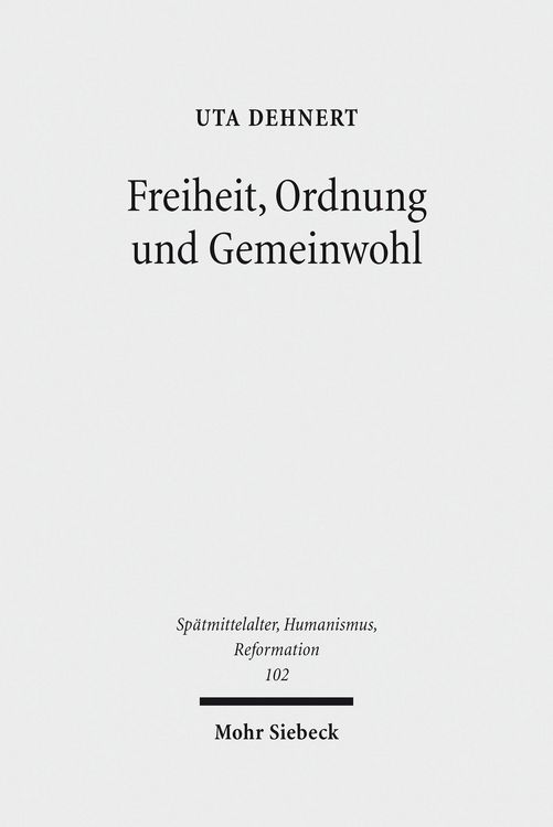 Produktbild: Freiheit, Ordnung und Gemeinwohl