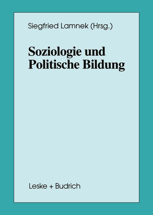 Produktbild: Soziologie und Politische Bildung
