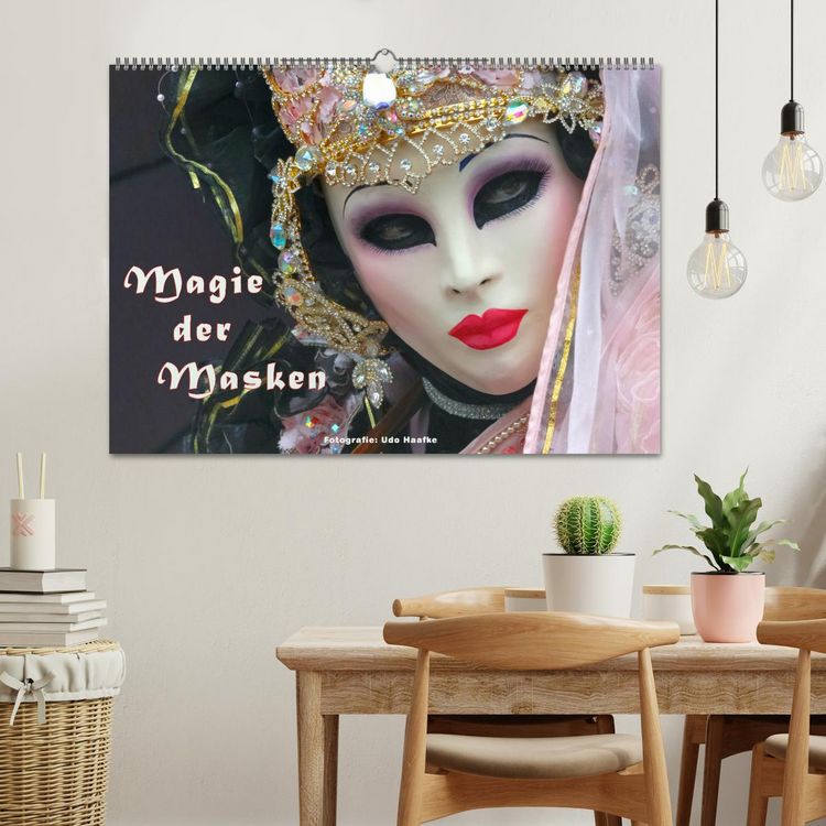 Produktbild: Magie der Masken (Wandkalender 2026 DIN A2 quer), CALVENDO Monatskalender