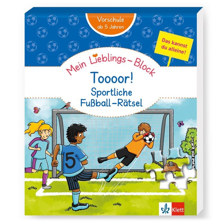 Produktbild: Klett Mein Lieblings-Block Toooor! Sportliche Fu&szlig;ball-R&auml;tsel