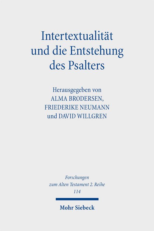 Produktbild: Intertextualit&auml;t und die Entstehung des Psalters