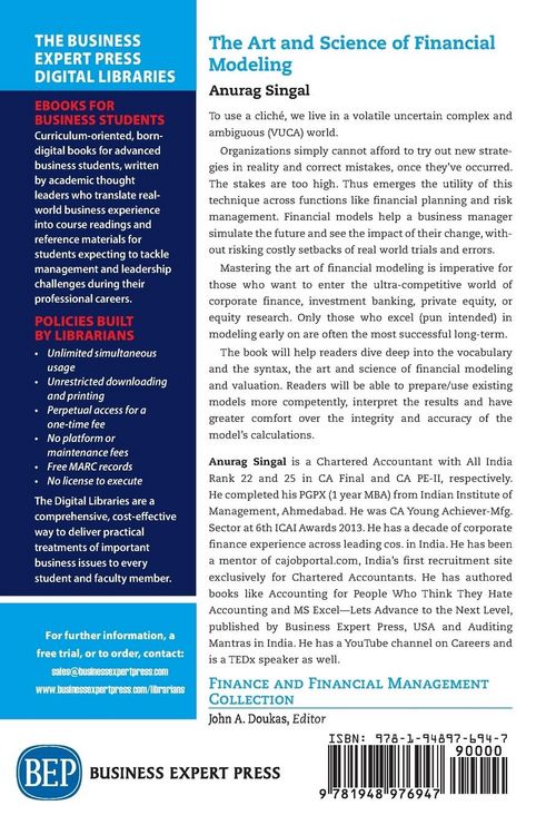 Produktbild: The Art and Science of Financial Modeling