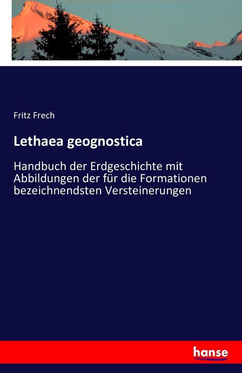 Produktbild: Lethaea geognostica