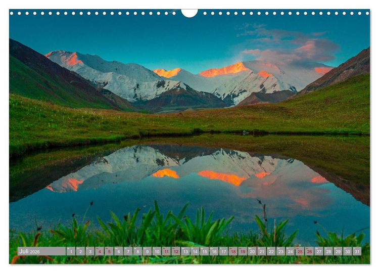 Produktbild: Kirgistan Bergparadies in Zentralasien (Wandkalender 2026 DIN A3 quer), CALVENDO Monatskalender