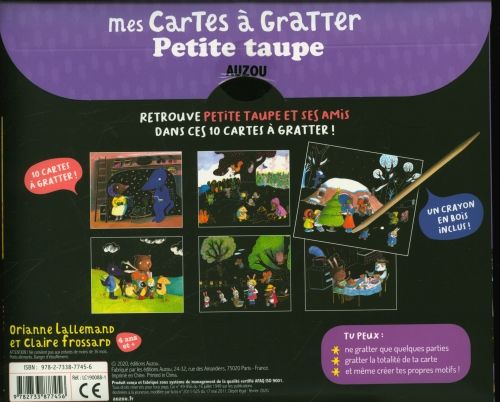 Produktbild: Petite taupe : mes cartes &agrave; gratter