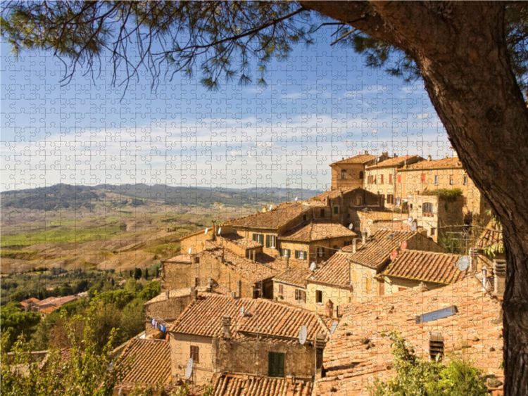 Produktbild: CALVENDO Puzzle Volterra | 1000 Teile Lege-Gr&ouml;&szlig;e 64x48cm Foto-Puzzle f&uuml;r gl&uuml;ckliche Stunden
