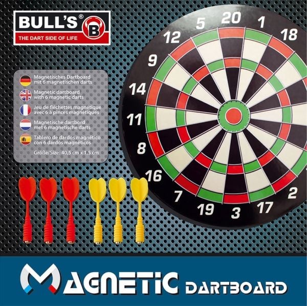Produktbild: BULL'S Magnetic Dartboard mit 6 Pfeilen