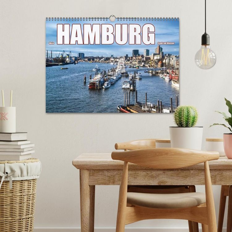 Produktbild: Mein Hamburg - Stadt am Wasser (Wandkalender 2027 DIN A3 quer), CALVENDO Monatskalender