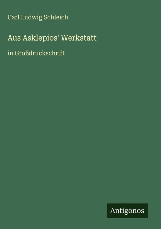 Produktbild: Aus Asklepios' Werkstatt
