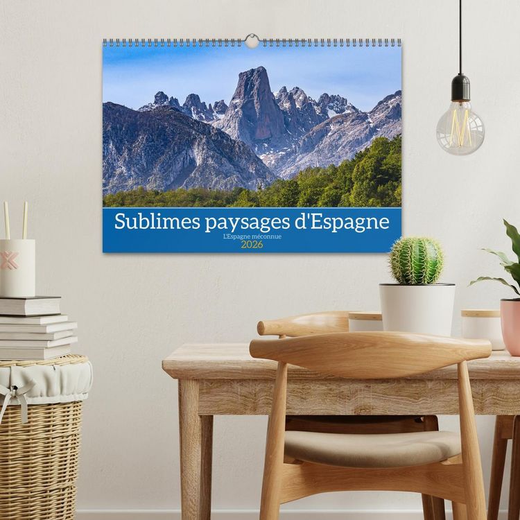 Produktbild: Sublimes paysages d'Espagne (Calendrier mural 2026 DIN A3 vertical), CALVENDO calendrier mensuel