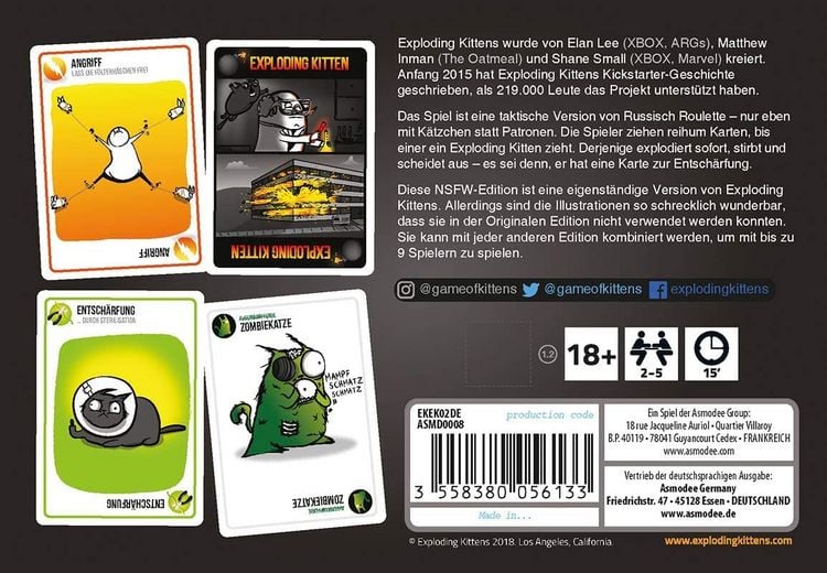 Produktbild: Exploding Kittens NSFW Edition