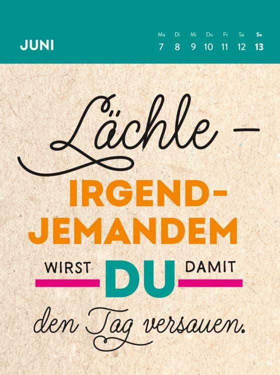 Produktbild: Wochenkalender 2027: Ich atme ein, ich raste aus