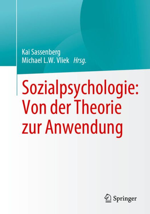 Produktbild: Sozialpsychologie: Von der Theorie zur Anwendung