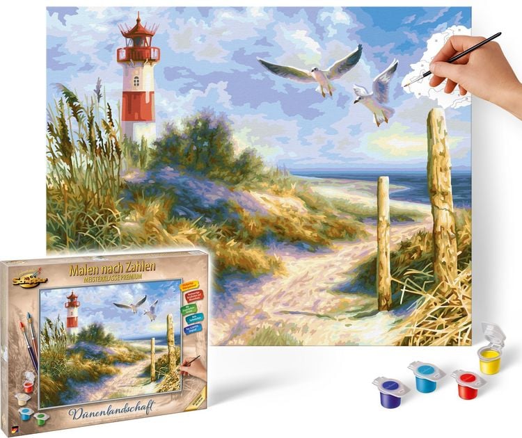 Produktbild: MNZ - D&uuml;nenlandschaft mit Leuchtturm