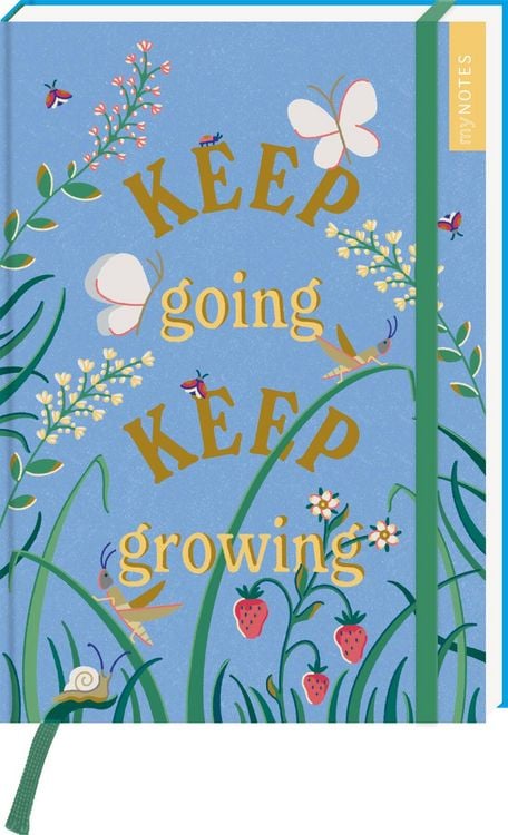 Produktbild: MyNOTES Papeterie: Notizbuch A5 Cottage Style: Keep going keep growing