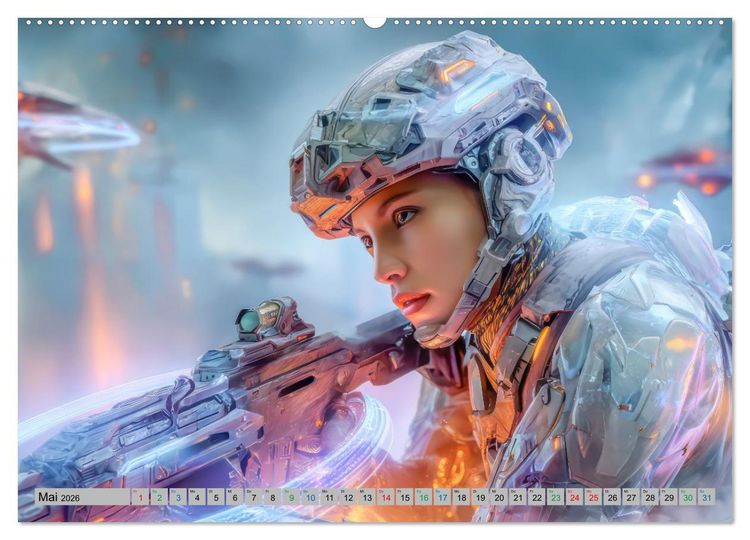 Produktbild: Science-Fiction Erlebnisse - Fantastische Welten (Wandkalender 2026 DIN A2 quer), CALVENDO Monatskalender