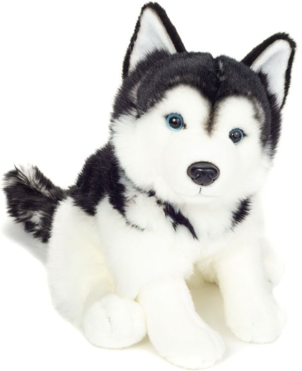 Produktbild: Teddy Hermann 91976 - Husky sitzend, Hund-Pl&uuml;schtier, 30 cm