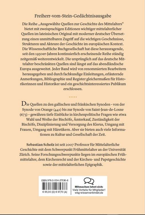 Produktbild: Ausgew&auml;hlte Synoden Galliens und des merowingischen Frankenreichs