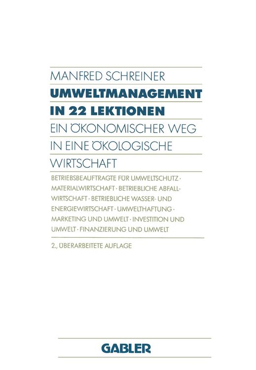 Produktbild: Umweltmanagement in 22 Lektionen
