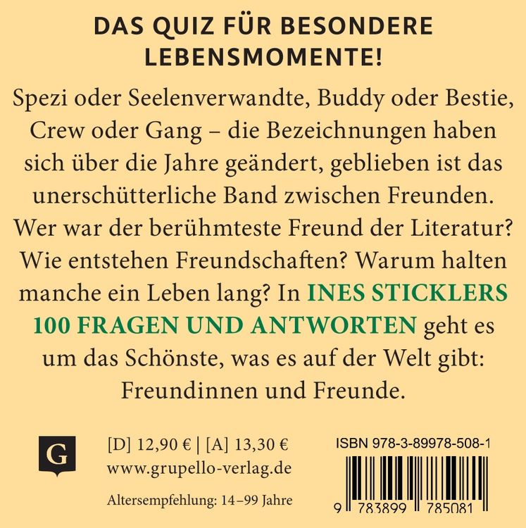Produktbild: Freundschaft. Das Quiz