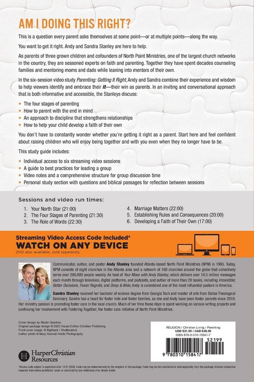 Produktbild: The Parenting Bible Study Guide Plus Streaming Video