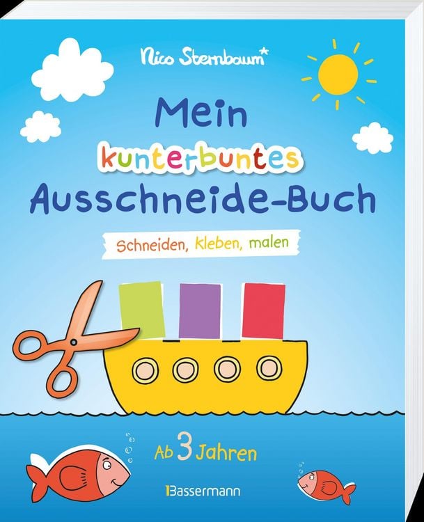 Produktbild: Mein kunterbuntes Ausschneide-Buch. Schneiden, kleben, malen ab 3 Jahren