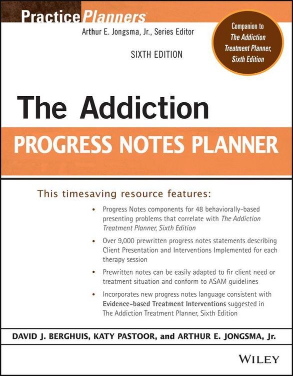 Produktbild: The Addiction Progress Notes Planner