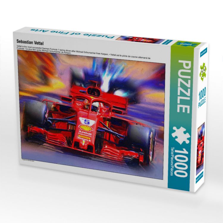 Produktbild: CALVENDO Puzzle Sebastian Vettel 1000 Teile Lege-Gr&ouml;&szlig;e 640 x 480 cm Foto-Puzzle Bild von N N