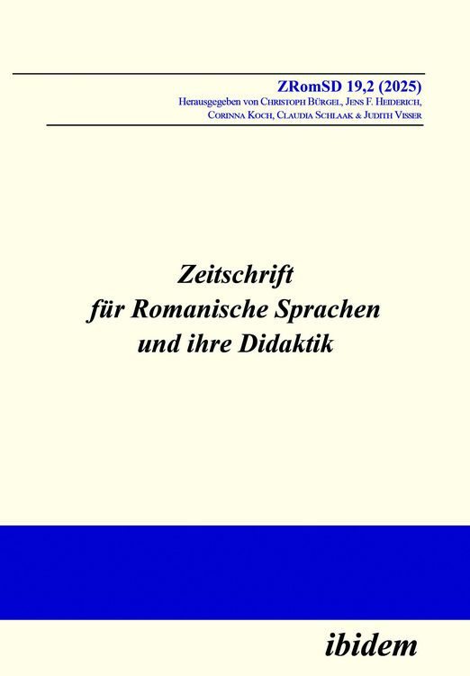 Produktbild: Zeitschrift f&uuml;r Romanische Sprachen und ihre Didaktik