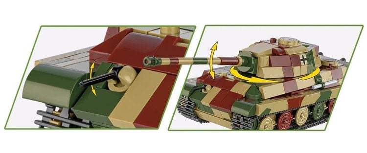Produktbild: COBI Historial Collection 2732 - Pz.Kpfw. VI B TIGER II Königstiger, WWII, Bausatz 1:48, 500 Klemmbausteine